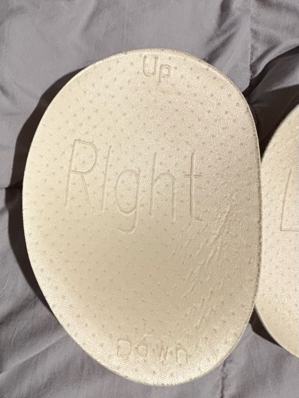 Unbranded Cream Oval Comfort Cushion Inserts - Pair